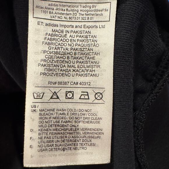 adidas Originals Firebird Black Track Jacket XL Trefoil Logo 3-Stripes Retro - Picture 6 of 6